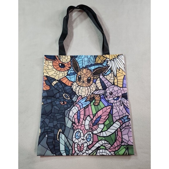 Handbags - Pokémon Eeveelutions Stained Glass Tote Bag | 13.5"W x 16"L